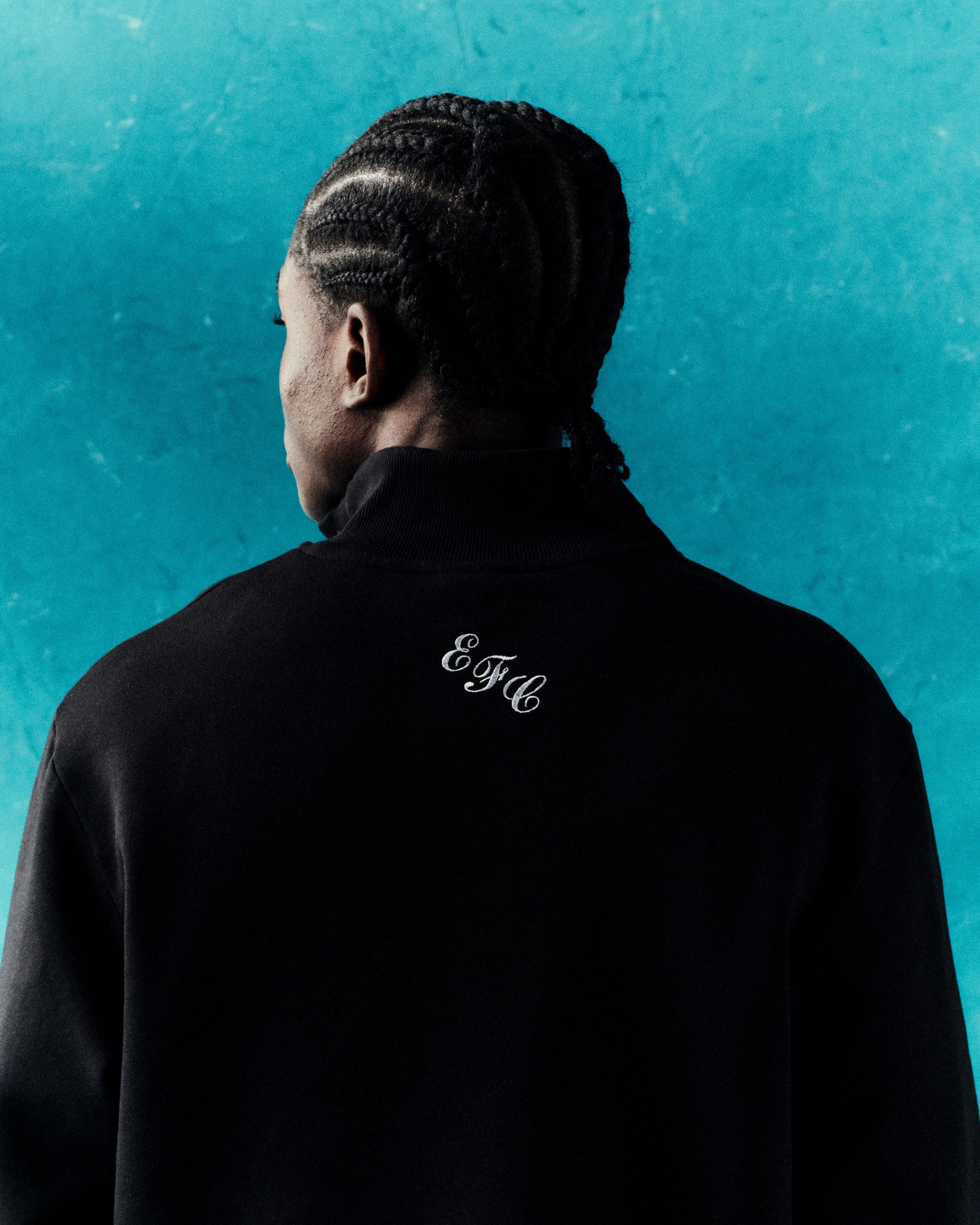 AOF x Everton Quarter Zip Sweat | Black Top | Art of Football