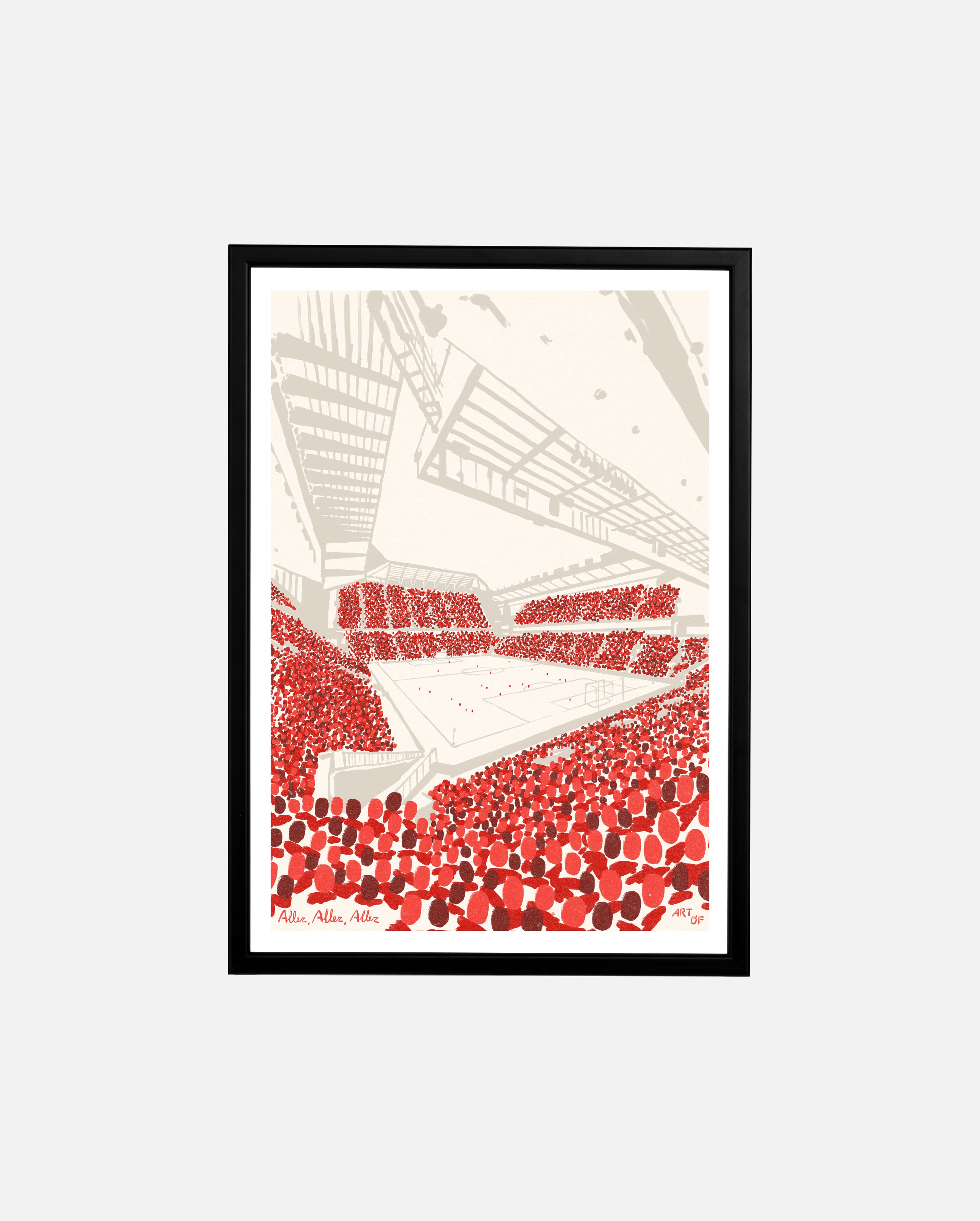 ART OF LFC 12th Man Framed Print | Football Art