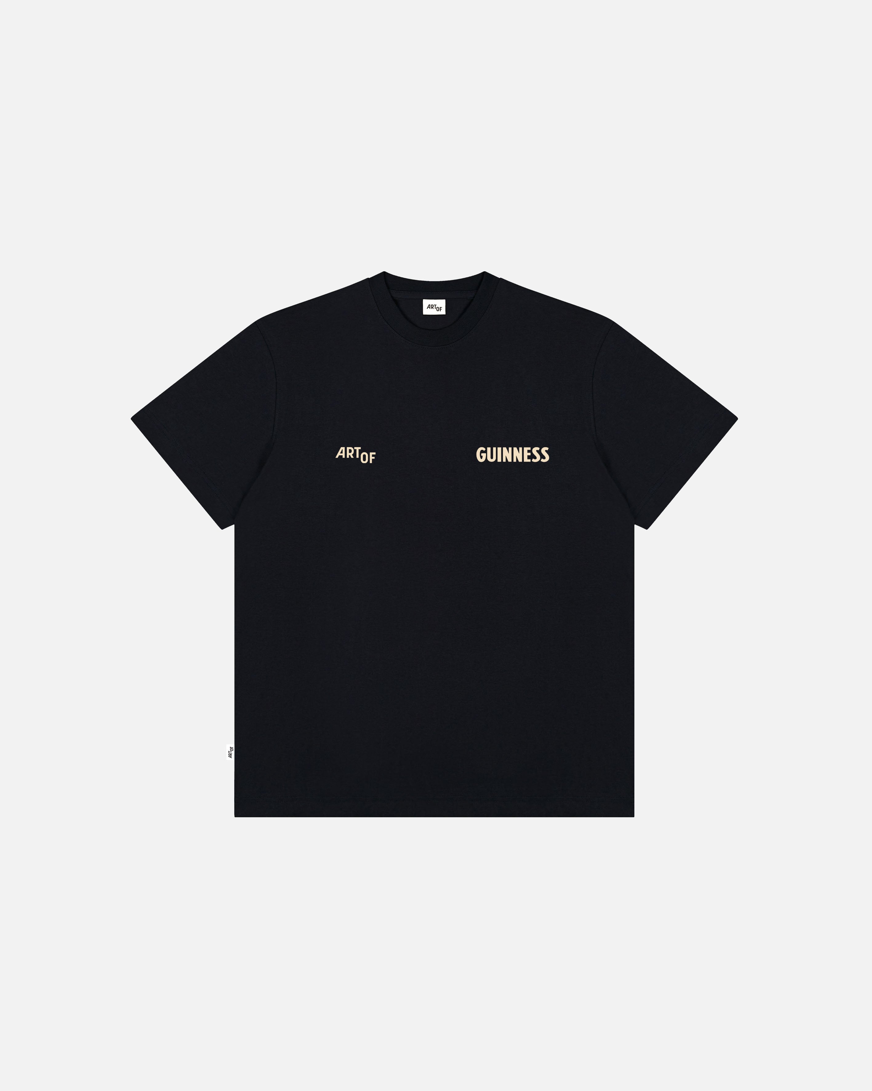 ART OF Lovely Game For A Guinness Tee | Black Graphic Football T-shirt