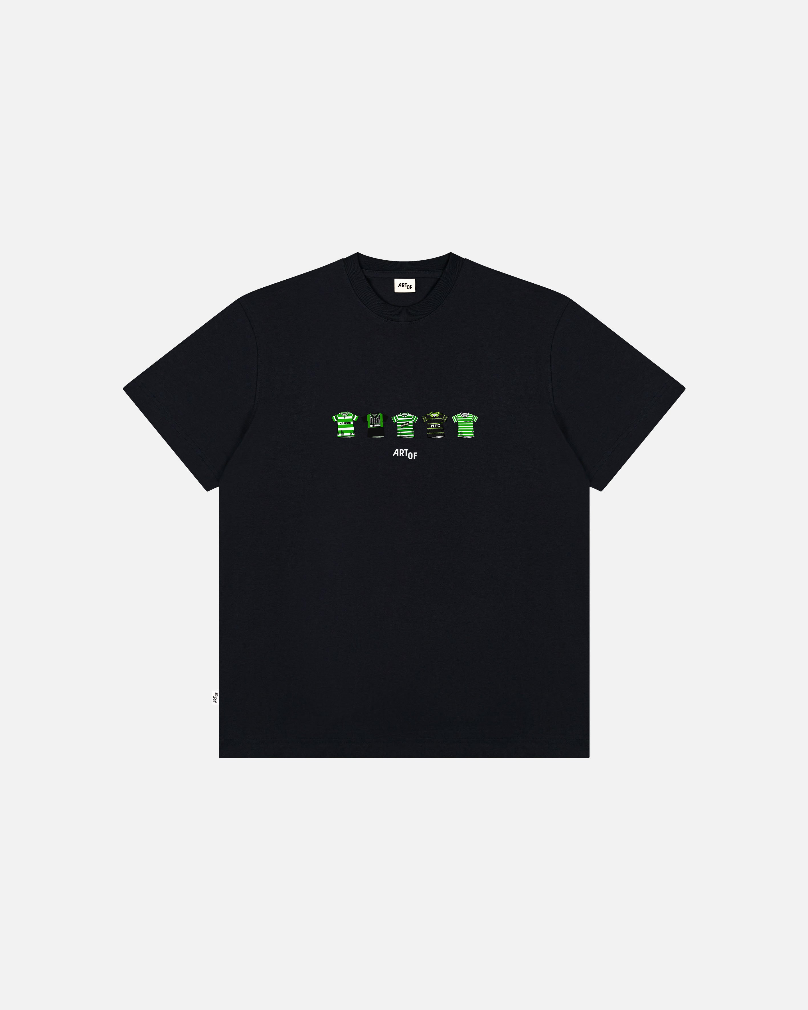 ART OF Bhoys Printed Classics Tee | Black Graphic Football T-shirt
