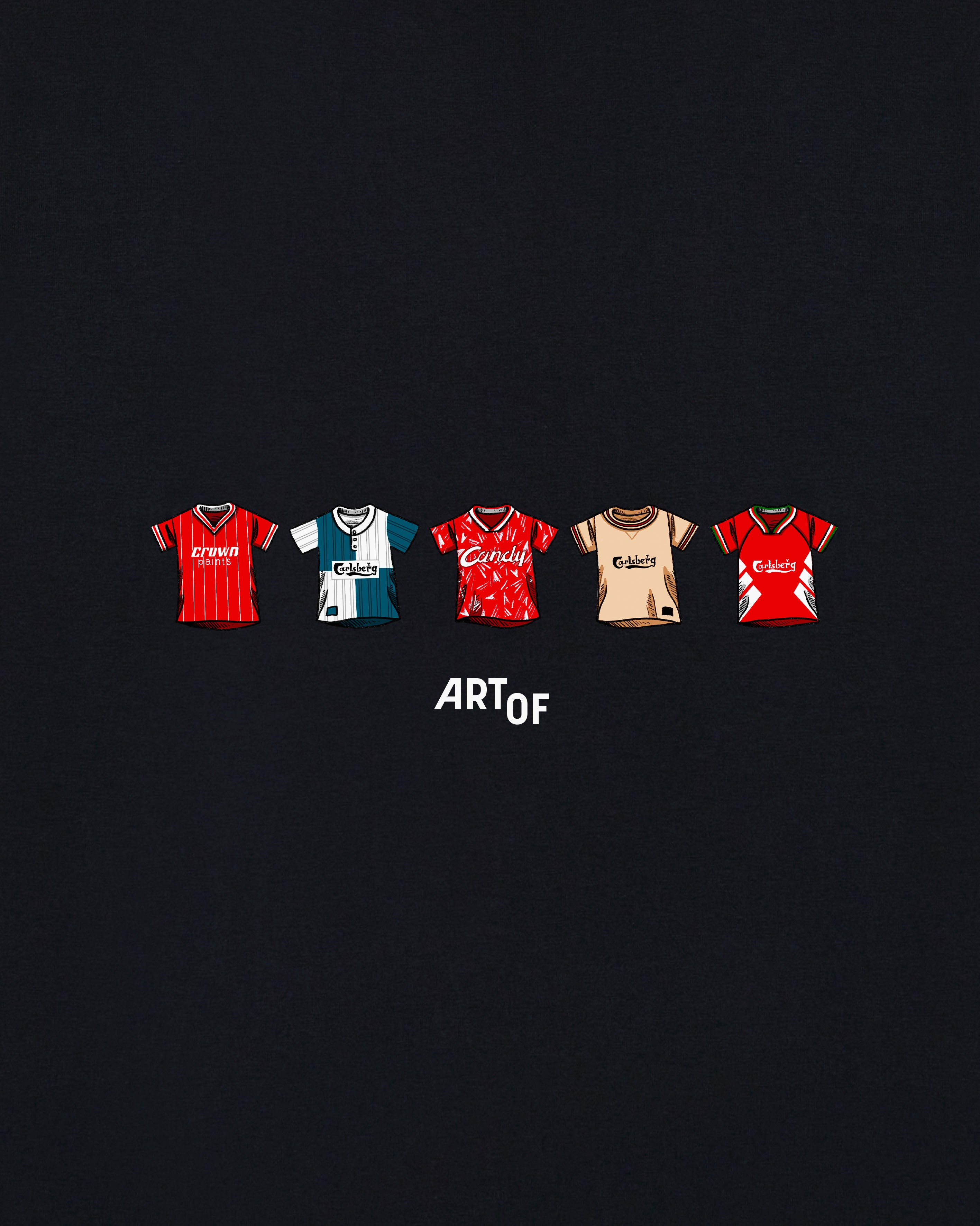ART OF LFC Printed Classics Tee | Black Graphic Football T-shirt