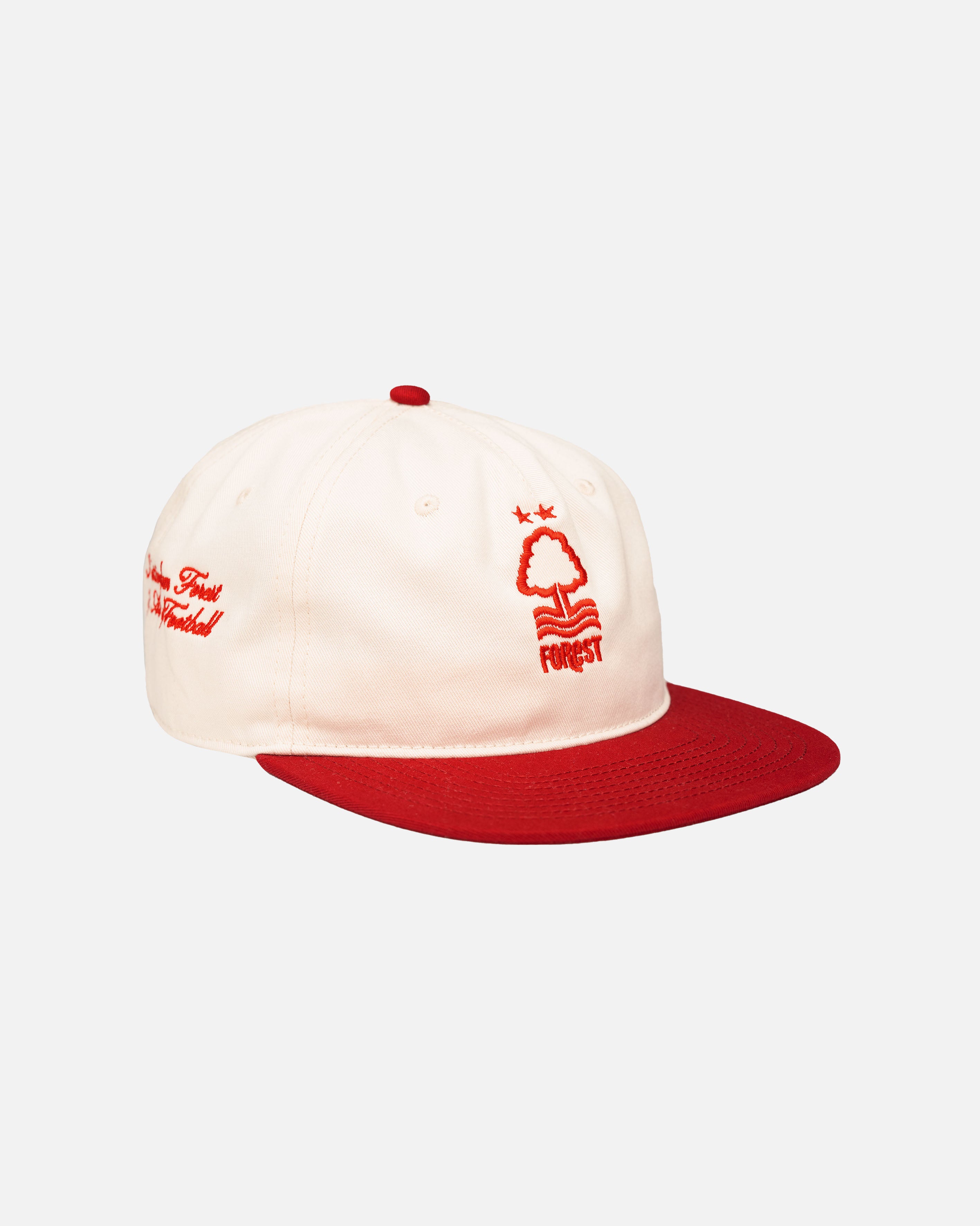 AOF x Forest Two Tone Cap | White & Red | AOF
