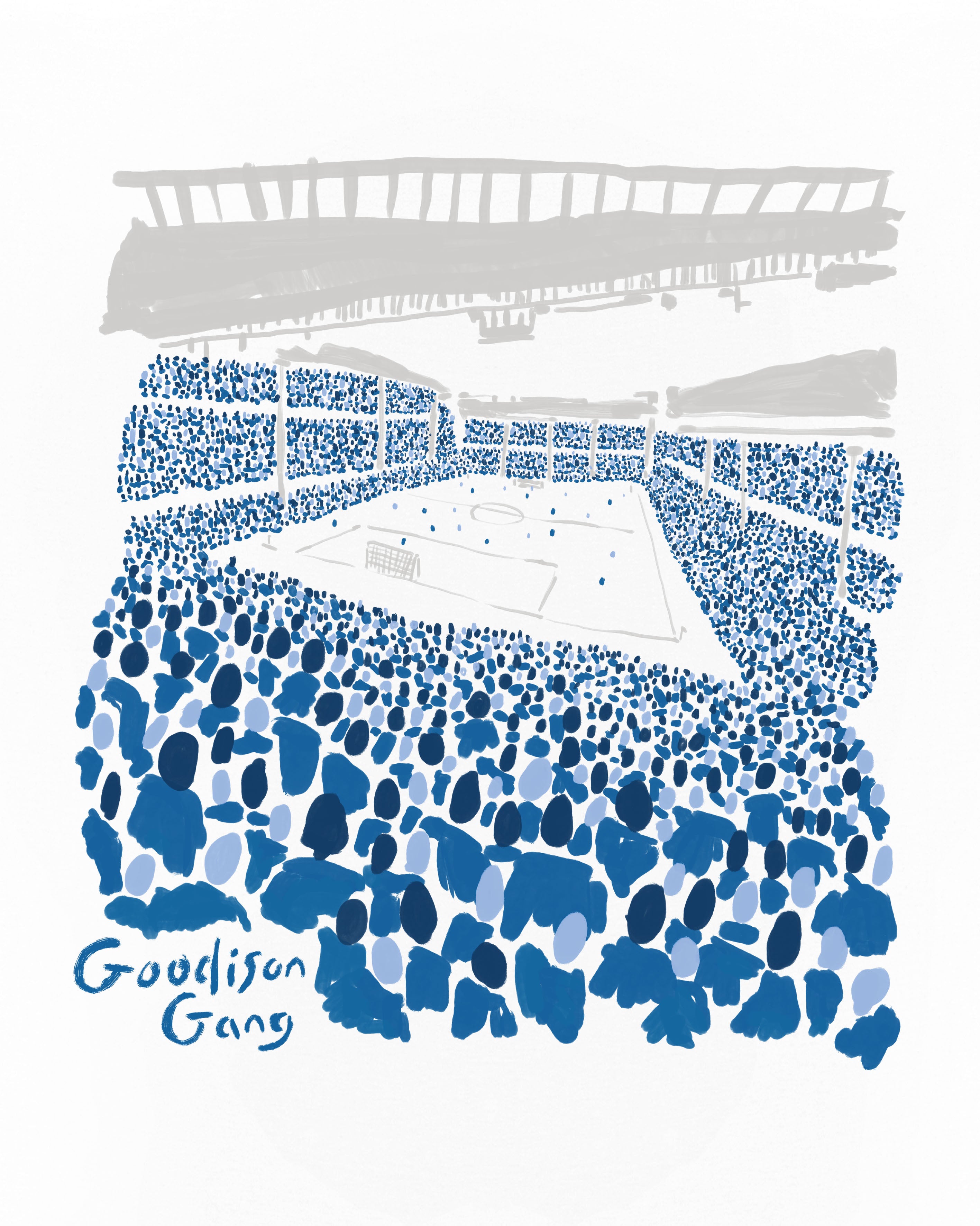 AOF x Everton Goodison Gang Tee | White T-shirt | Art of Football