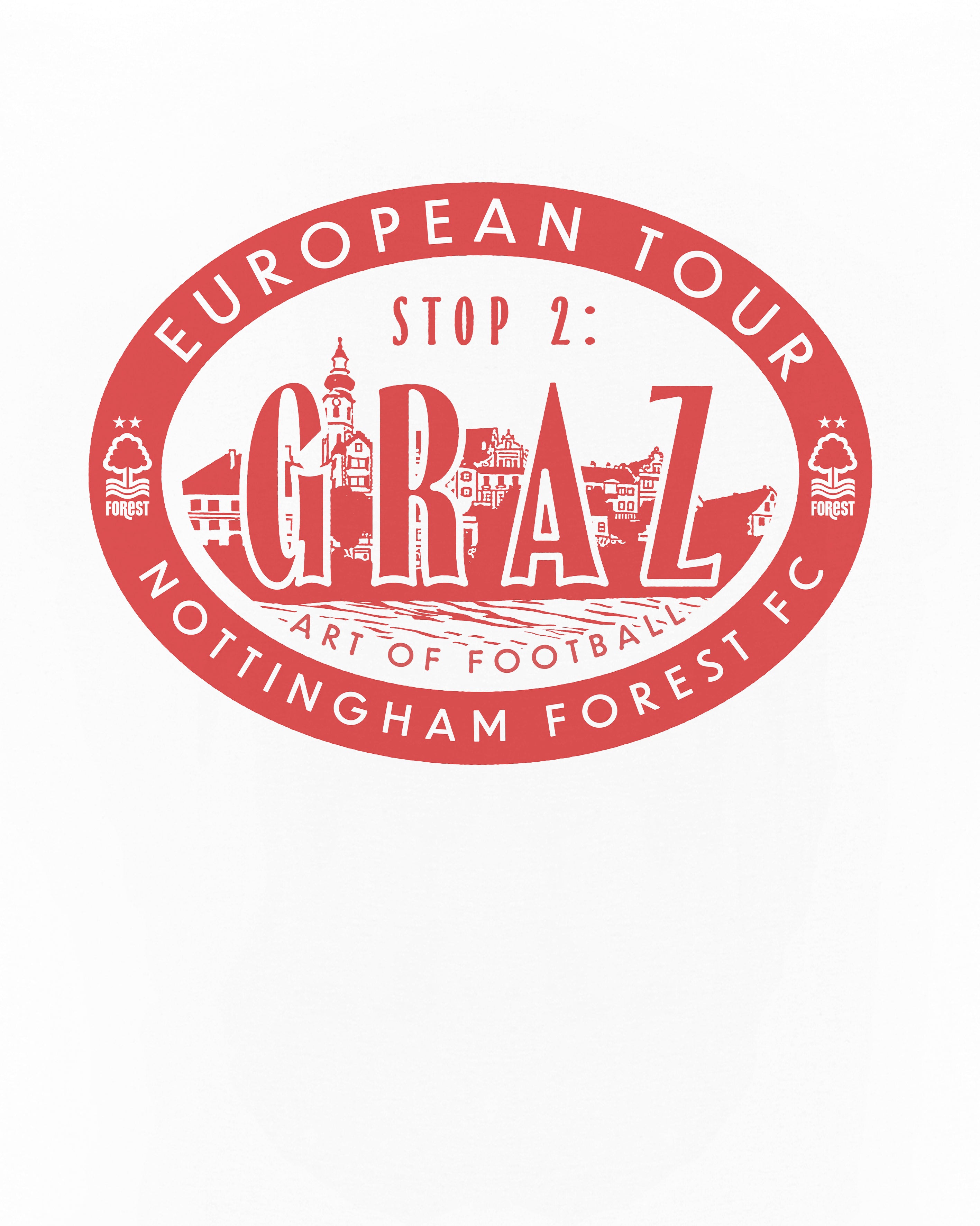 ART OF Football x Forest In Graz Tee | AOF White Graphic T-shirt