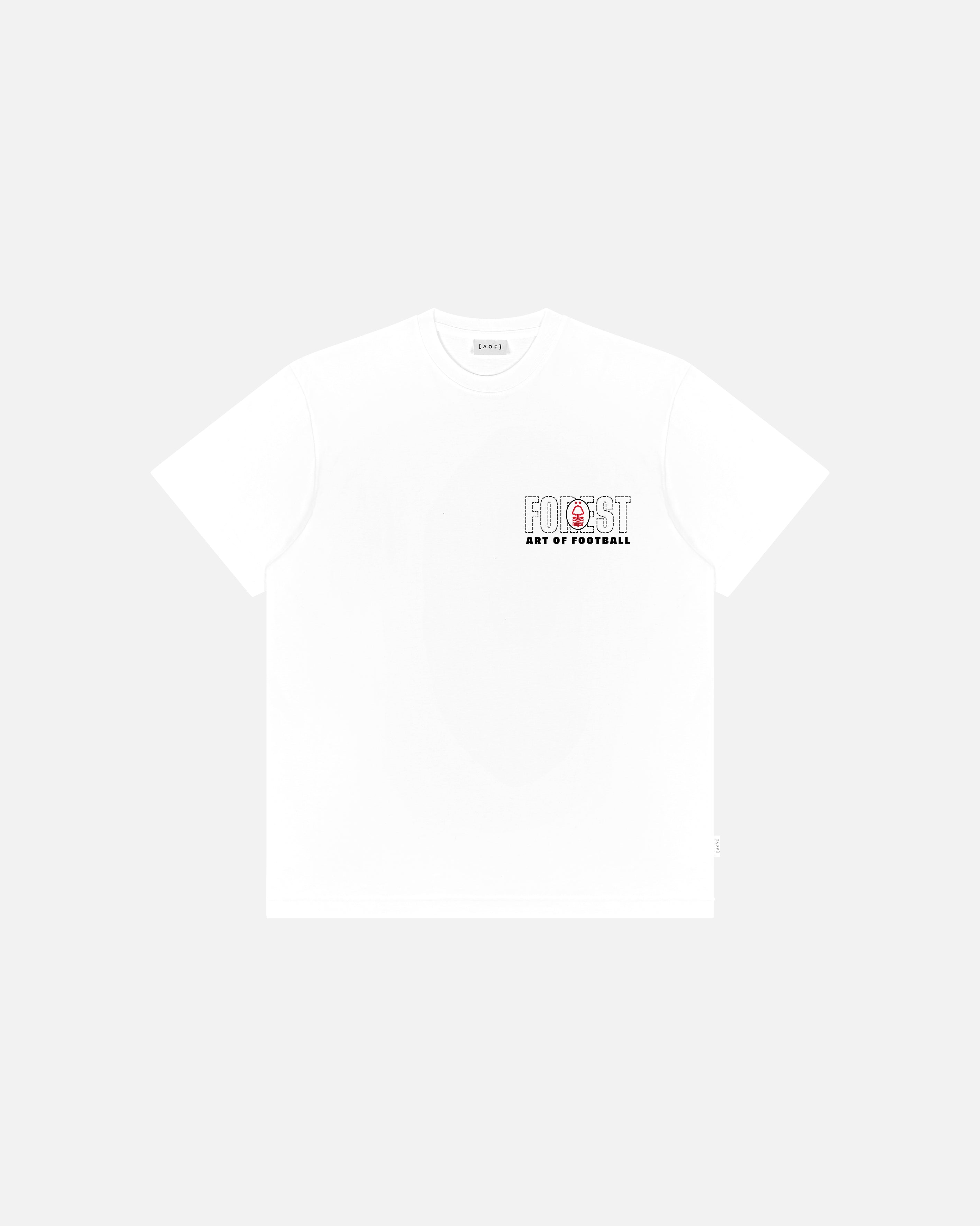 AOF Forest 90s Tee | White Graphic T-shirt | Art of Football