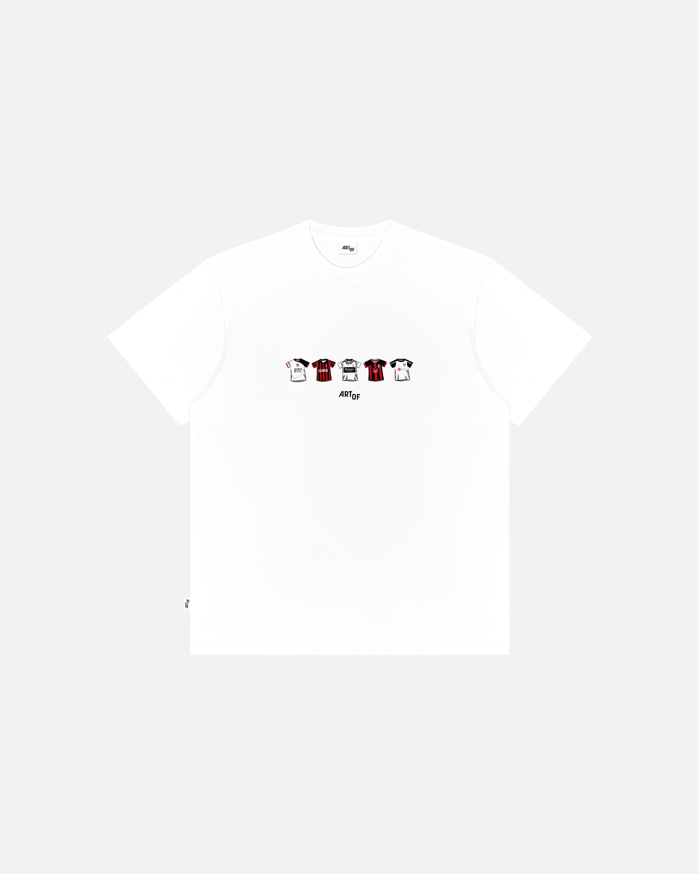 ART OF x Fulham Printed Classics Tee | White Graphic Football T-shirt