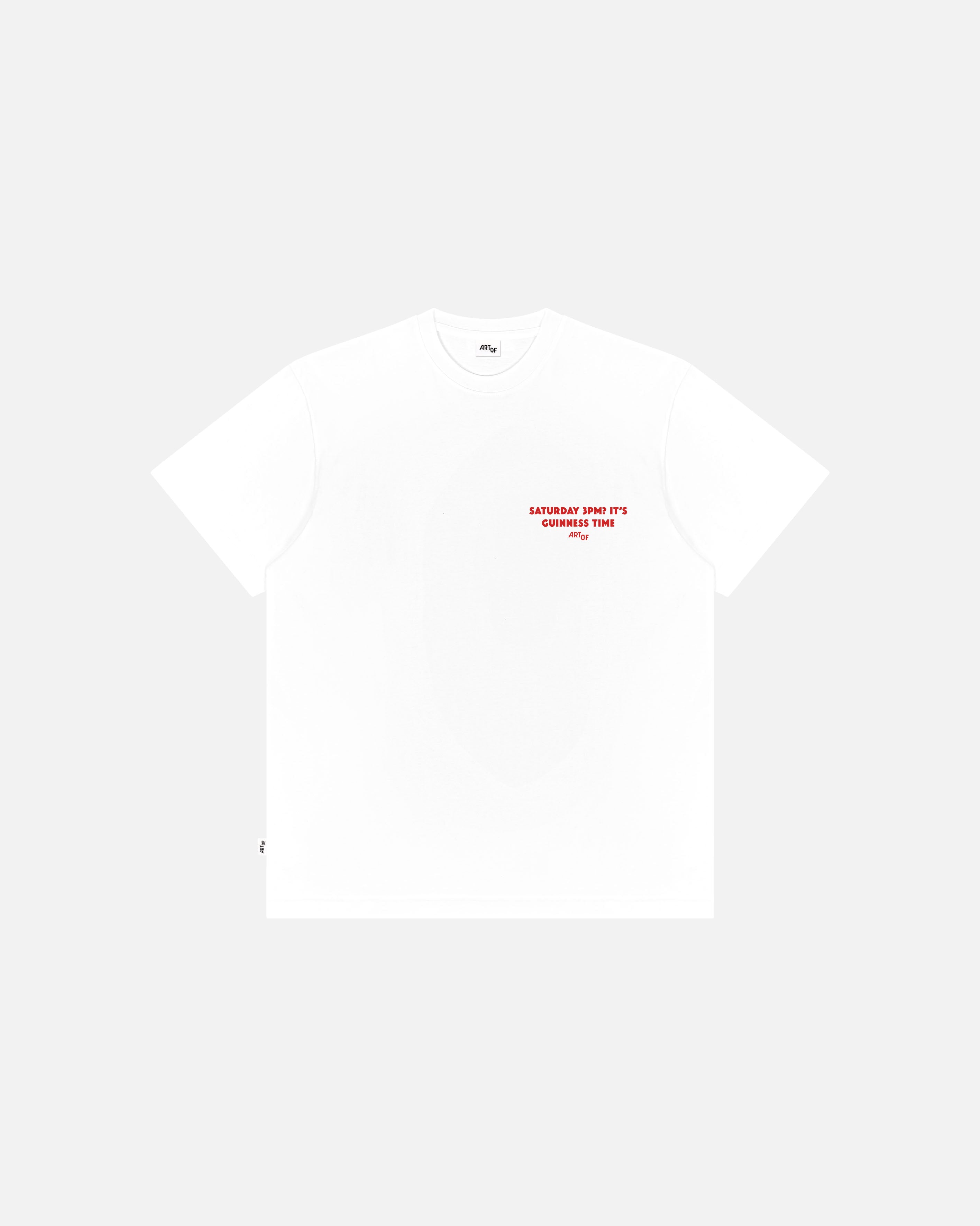 ART OF It's Guinness Time Tee | White Graphic Football T-shirt