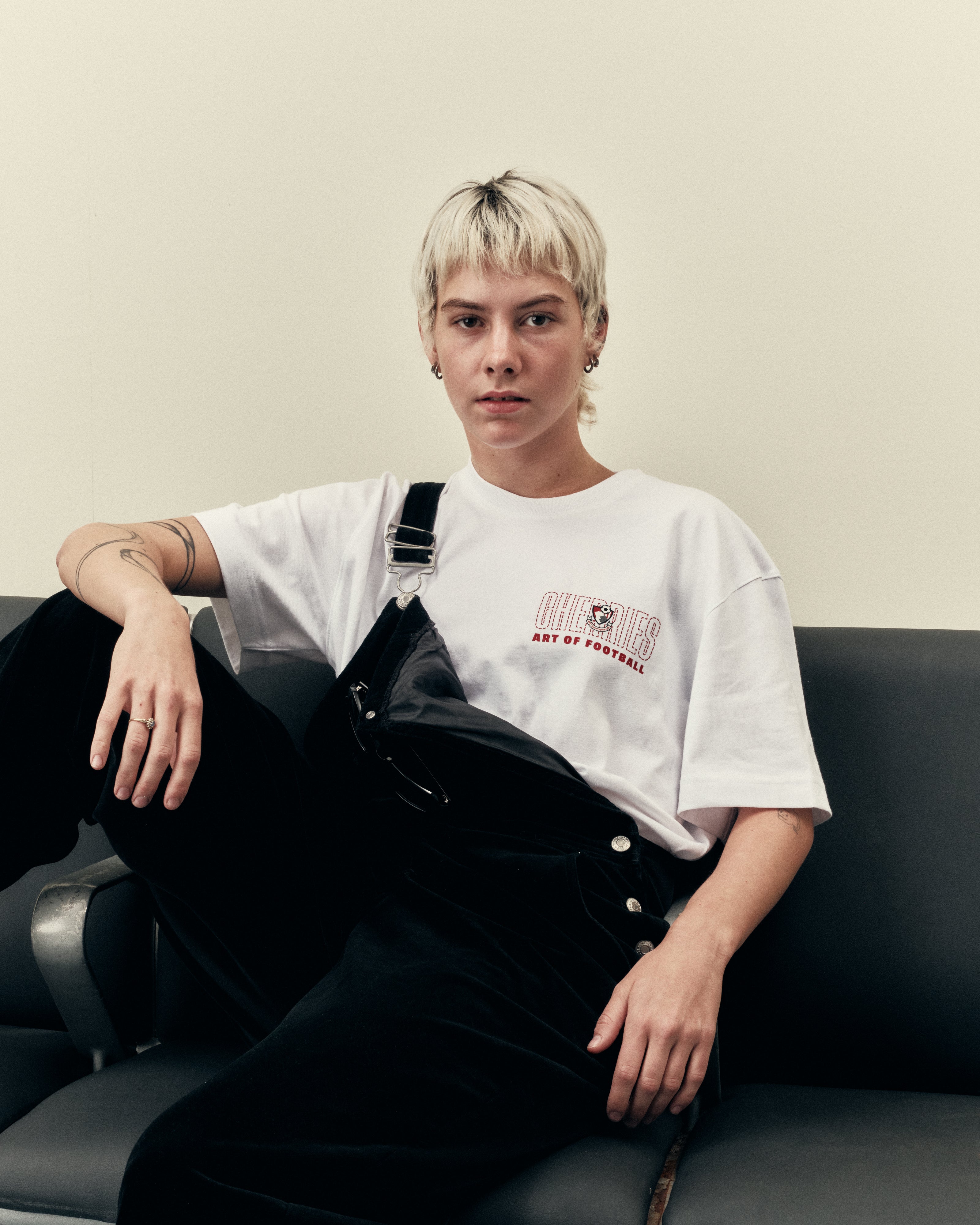 AOF Bournemouth 90s Tee | White Graphic T-shirt | Art of Football