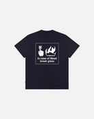 AOF Break Glass T-Shirt | Navy Graphic Tee | Art of Football