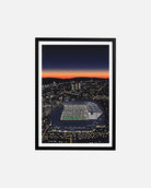 ART OF Toon Under The Lights Framed Print | Football Art