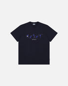 AOF Leicester Printed Icons Tee | Navy T-shirt | Art of Football