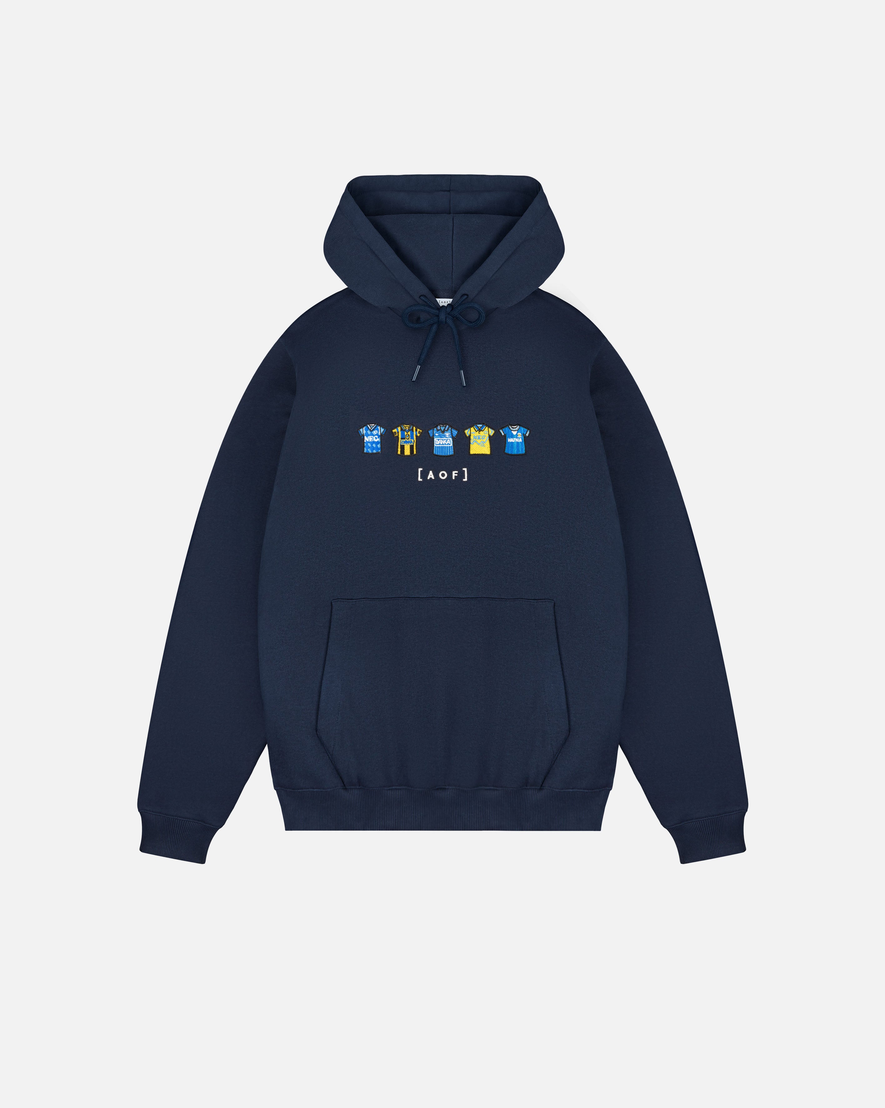 AOF Everton Embroidered Classics Hoodie | Navy Sweat | Art of Football