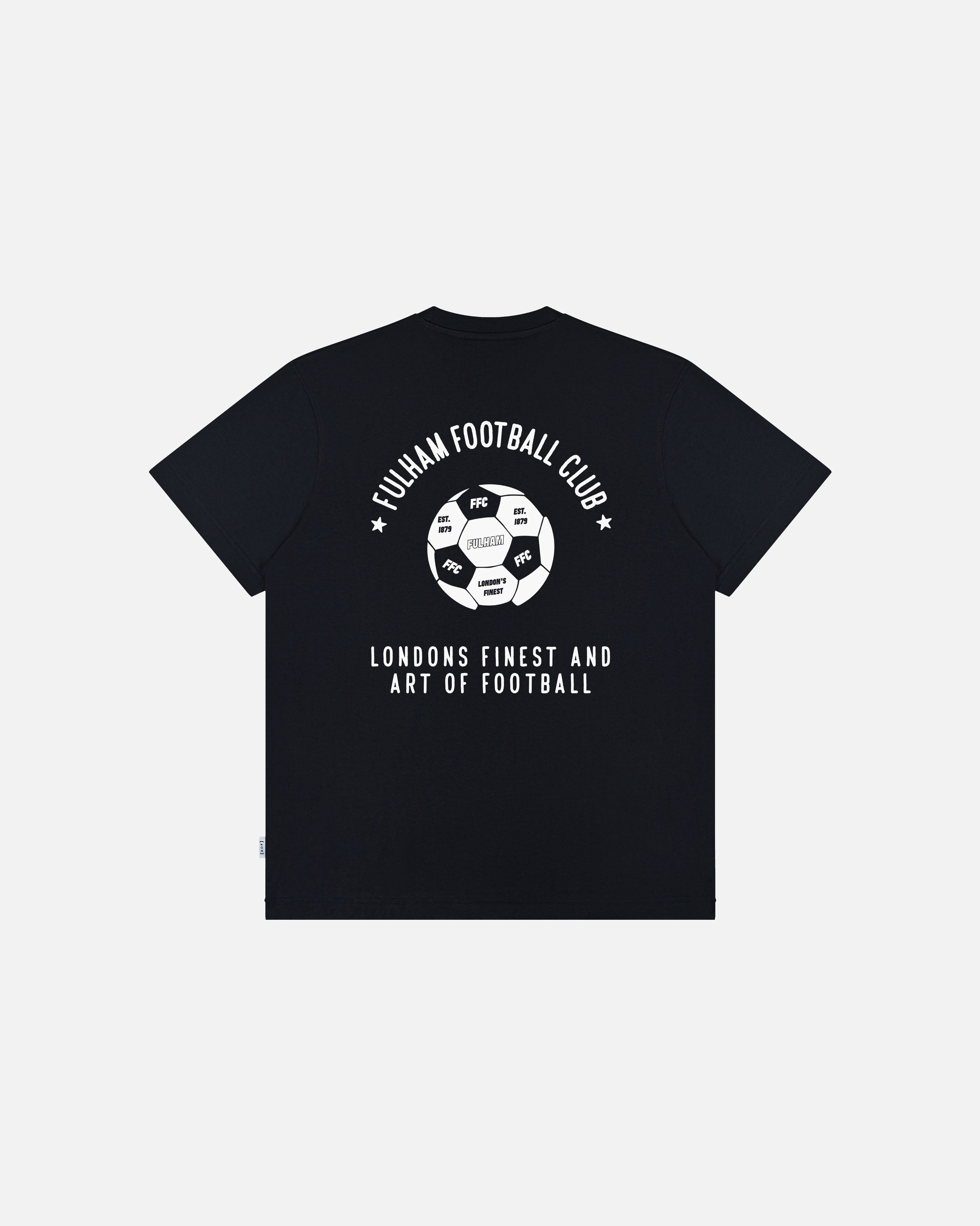 AOF X Fulham London's Finest Printed Tee | Black | Art Of Football