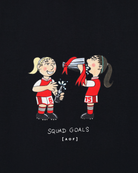 AOF x AFC Women's Squad Goals Tee | Black T-shirt | Art of Football