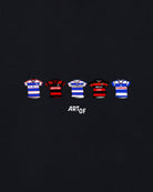 ART OF x QPR Printed Classics Tee | Black Graphic Football T-shirt