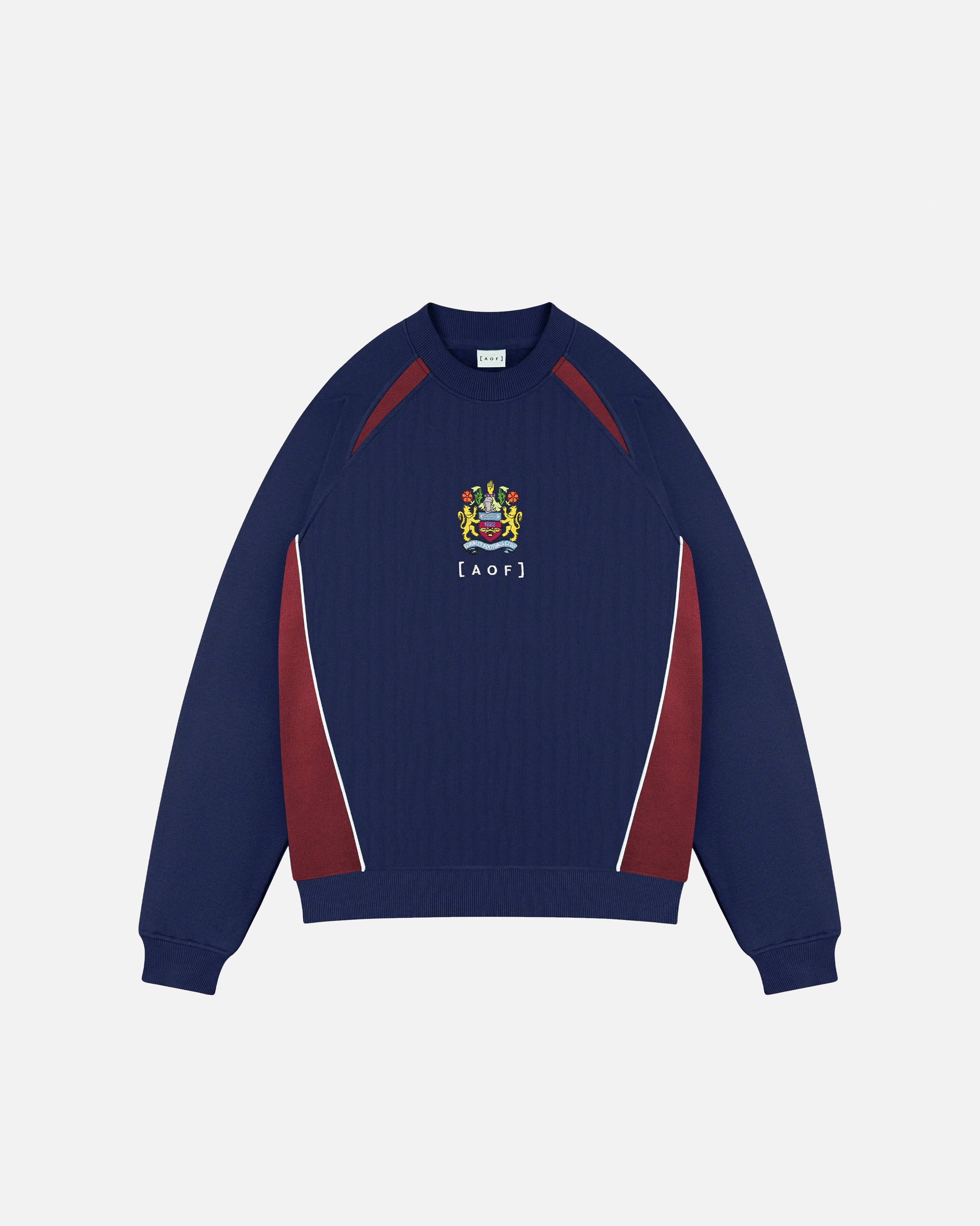 ART OF x Burnley Navy Panelled Sweat | Shop Football