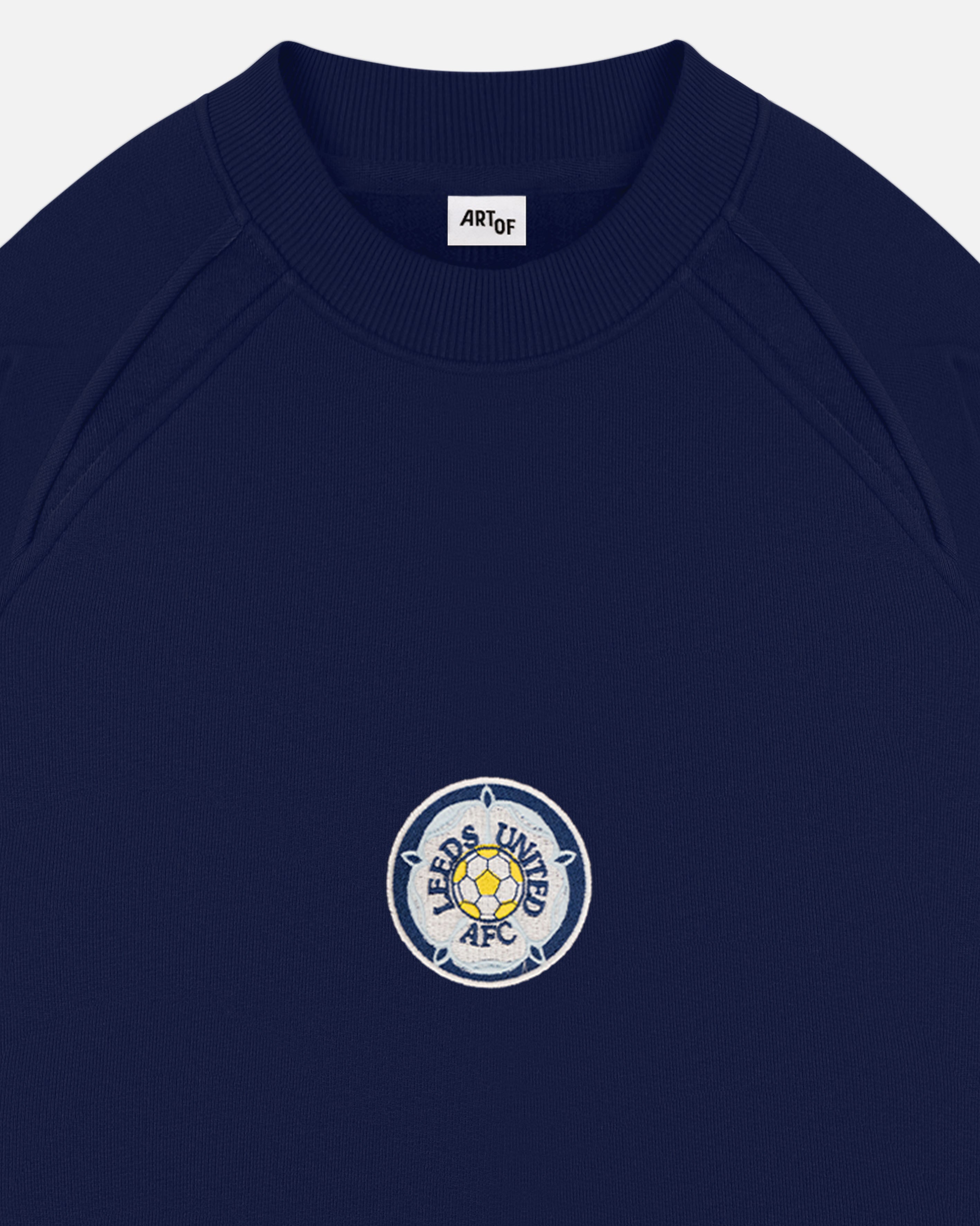ART OF x Leeds United Navy Panelled Sweat | Shop Football