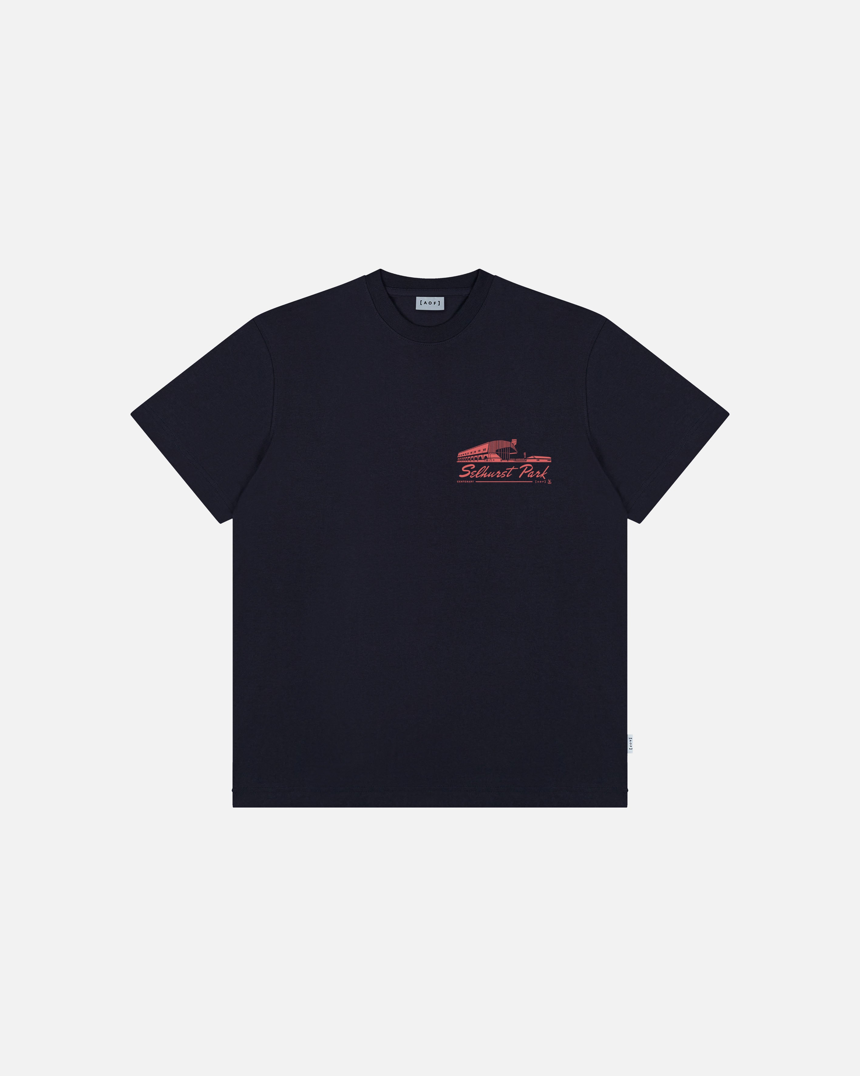 AOF x Crystal Palace Stadium Tee | Navy T-shirt | Art of Football