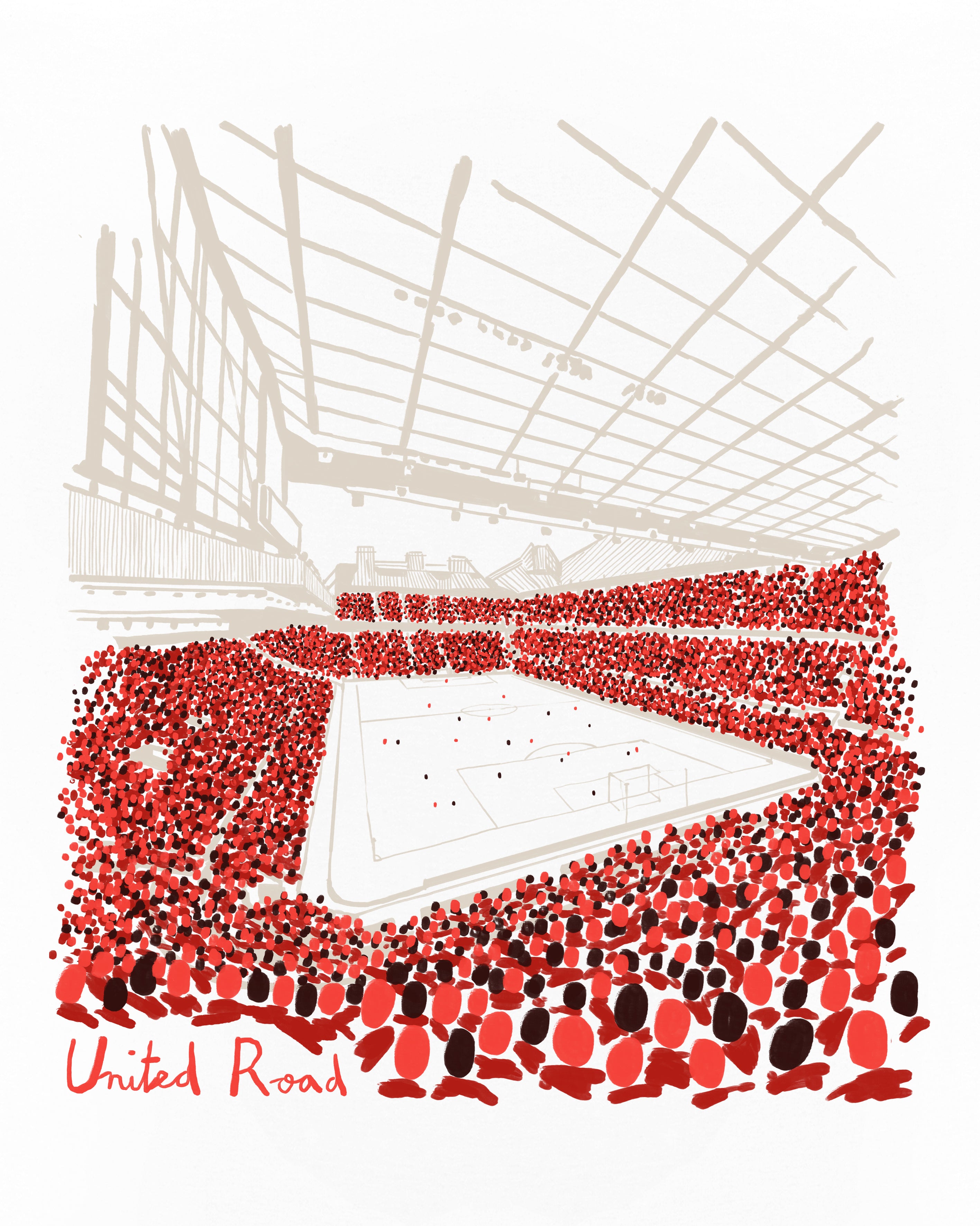 ART OF United 12th Man Tee | White Graphic Football T-shirt