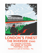 ART OF x Fulham Riverside Stand Tee | White Graphic Football T-shirt